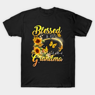 Blessed To Be Called Grandma Sunflower Lovers Grandma T-Shirt